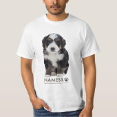 ペットの犬の名前の写真入りカスタムグッズ Tシャツ (正面)