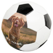 ペットの犬の名前の写真入りカスタムフォト サッカーボール (3/4)