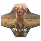ペットの犬の名前の写真入りカスタムフォト サッカーボール (フラット)