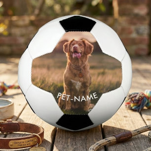 ペットの犬の名前の写真入りカスタムフォト サッカーボール