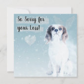 ペットの犬の喪失のカード カード (正面)