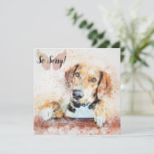 ペットの犬の喪失 カード (スタンド正面)