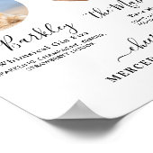 ペットの犬の結婚式 シグネチャードリンク カスタムフォトバー ポスター (角)