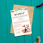 ペットの犬の誕生日面白い招待状 招待状