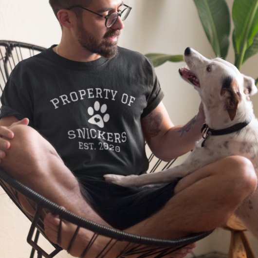 ペットの犬猫カスタム名の物 Tシャツ
