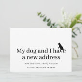 ペットの犬 新しい住所のお知らせ 引っ越しました (スタンド正面)
