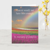 ペットの犬 猫 レインボーブリッジ 追悼 カード (黄色い花)