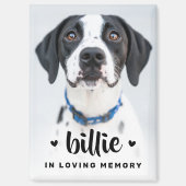 ペットの犬 猫 写真 名前を愛する記憶 メモリアル マグネット (正面)