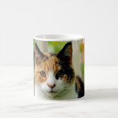 ペットの猫の写真をコーヒーマグに追加 コーヒーマグカップ (中央)