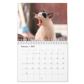ペットの猫の写真を作る2025 2ページのカレンダー カレンダー (2月 2027)