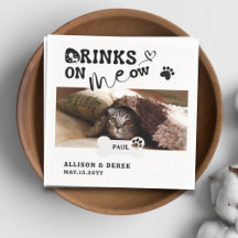 ペットの猫の名前とカスタム写真のドリンクは私に楽しい