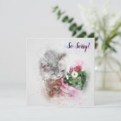 ペットの猫の喪失カード カード (スタンド正面)