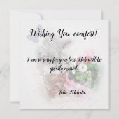 ペットの猫の喪失カード カード (裏面)