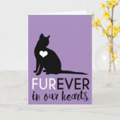 ペットの猫弔い |今後のハート カード (黄色い花)