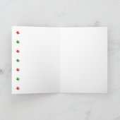 ペットの猫犬のクリスマスカード シーズンカード (内部)