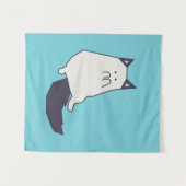 ペットの猫 タペストリー (正面(横))