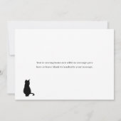 ペットの猫 新しい住所のお知らせ 引っ越しました (裏面)