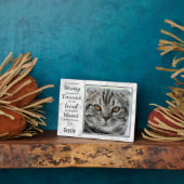 ペットの猫 追悼 写真 フォトプラーク (側面)