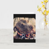 ペットの現代的なシンプルなクールなngeネームと写真Tシャツ カード (黄色い花)