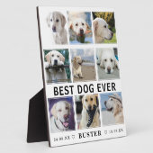 ペットの現代的な喪失 | 最高の犬の写真コラージュ フォトプラーク (側面)