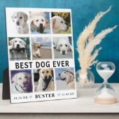 ペットの現代的な喪失 | 最高の犬の写真コラージュ フォトプラーク (側面)