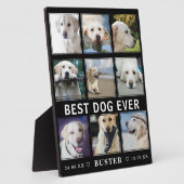 ペットの現代的な追悼 | ベストドッグエバー フォトコラージュ フォトプラーク (側面)