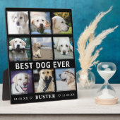 ペットの現代的な追悼 | ベストドッグエバー フォトコラージュ フォトプラーク (側面)