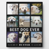 ペットの現代的な追悼 | 最高の犬の写真コラージュ フォトプラーク (正面)
