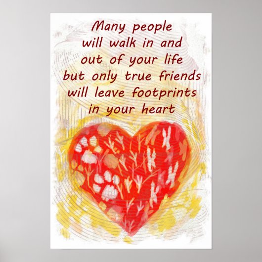 ペットの真の友人引用文 ポスター (正面)