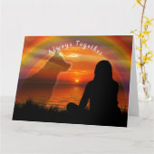 ペットの紛失の弔慰証 カード (黄色い花)