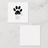 ペットの紛失を申し訳なく悔やみや弔慰カード ノートカード (正面/裏面)