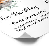 ペットの結婚式 犬のシグネチャードリンク カスタム2枚の写真 ポスター (角)