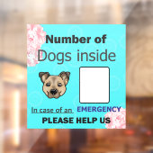 ペットの緊急窓の固定 ウィンドウサイン (シート2)