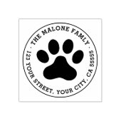 ペットの肉印刷差出人住所ゴム印 ラバースタンプ (インプリント)