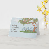 ペットの蛇の同情カード カード (黄色い花)