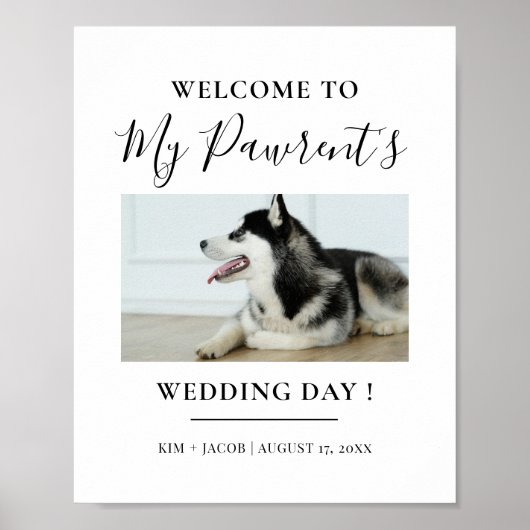 ペットの親がミニマル結婚リストを歓迎 ポスター (正面)