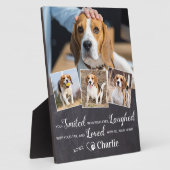 ペットの記念ペットの損失のギフトパーソナライズされた4写真 フォトプラーク (側面)