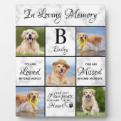 ペットの記念ペットロス記念ユニーク5 Dog写真 フォトプラーク (正面)