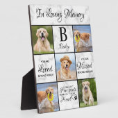 ペットの記念ペットロス記念ユニーク5 Dog写真 フォトプラーク (側面)