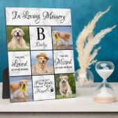 ペットの記念ペットロス記念ユニーク5 Dog写真 フォトプラーク (側面)