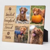 ペットの記念ペット損失記念フォトコラージュ フォトプラーク (側面)