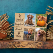 ペットの記念ペット損失記念フォトコラージュ フォトプラーク (側面)