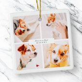 ペットの記念写真で永遠にハートエレガント セラミックオーナメント