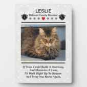 ペットの記念写真の額を作る フォトプラーク (正面)