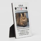 ペットの記念写真の額を作る フォトプラーク (側面)