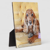 ペットの記念写真パーソナライズ フォトプラーク (側面)