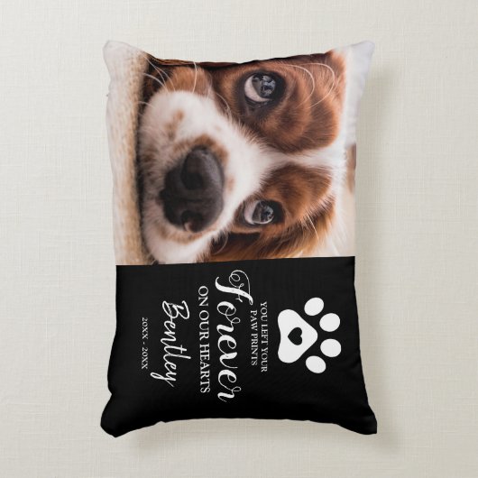 ペットの記念品 |トリビュート写真 アクセントクッション (正面(垂直))