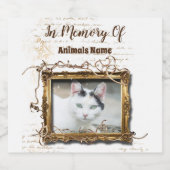 ペットの記念品 |パーソナライズされた | ビールラベル (シングルラベル)