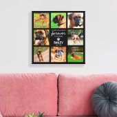 ペットの記念品 |愛するメモリ内8の写真 キャンバスプリント (インサイチュ (リビング))