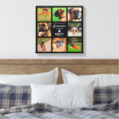 ペットの記念品 |愛するメモリ内8の写真 キャンバスプリント (インサイチュ (寝室))